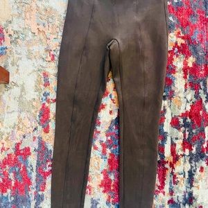 SPANX High Waist Faux Suede Leggings - Small